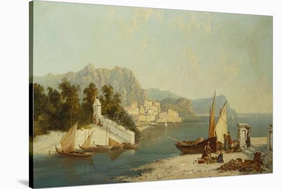The Amalfitan Coast-William Raymond Dommersen-Stretched Canvas