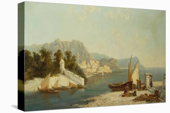 The Amalfitan Coast-William Raymond Dommersen-Stretched Canvas