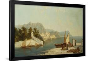 The Amalfitan Coast-William Raymond Dommersen-Framed Giclee Print