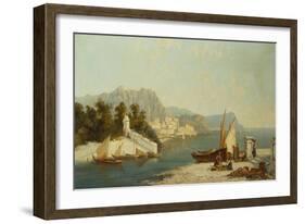 The Amalfitan Coast-William Raymond Dommersen-Framed Giclee Print