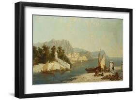 The Amalfitan Coast-William Raymond Dommersen-Framed Giclee Print