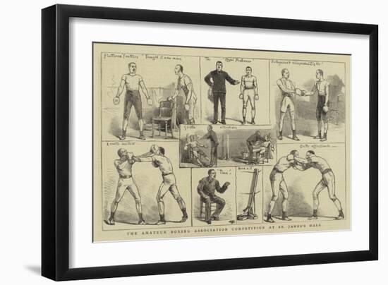 The Amateur Boxing Association Competition at St James's Hall-null-Framed Giclee Print