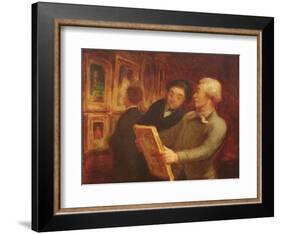 The Amateur Painter-Honore Daumier-Framed Giclee Print