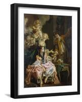 The Amatory Morning, La Galante Matinee-Francois Boucher-Framed Giclee Print