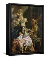 The Amatory Morning, La Galante Matinee-Francois Boucher-Framed Stretched Canvas