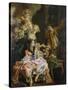The Amatory Morning, La Galante Matinee-Francois Boucher-Stretched Canvas