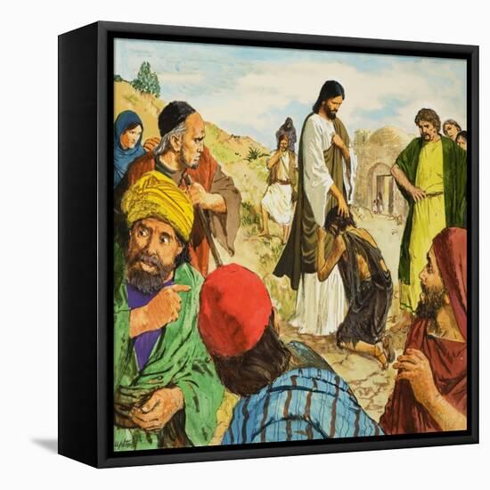 The Amazing Love of Jesus-Clive Uptton-Framed Stretched Canvas