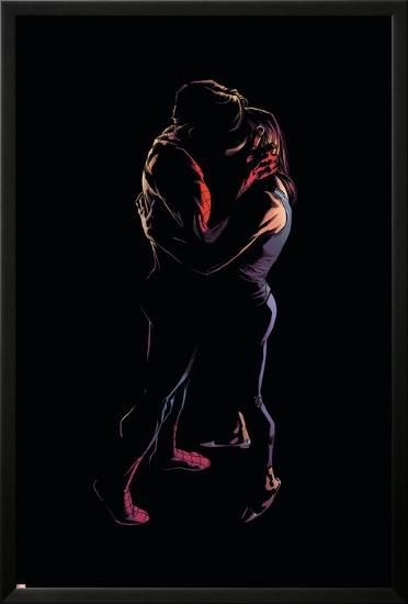 The Amazing Spider-Man No.545 Cover: Spider-Man, Peter Parker, and Mary Jane Watson-Joe Quesada-Lamina Framed Poster
