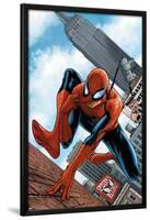 The Amazing Spider-Man No.546 Cover: Spider-Man-Steve MCNiven-Lamina Framed Poster