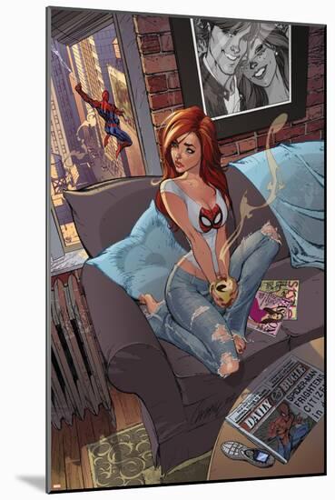 The Amazing Spider-Man No.601 Cover: Mary Jane Watson-J. Scott Campbell-Mounted Poster