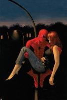 The Amazing Spider-Man No.640 Cover: Spider-Man Holding Mary Jane Watson-Paolo Rivera-Lamina Framed Poster