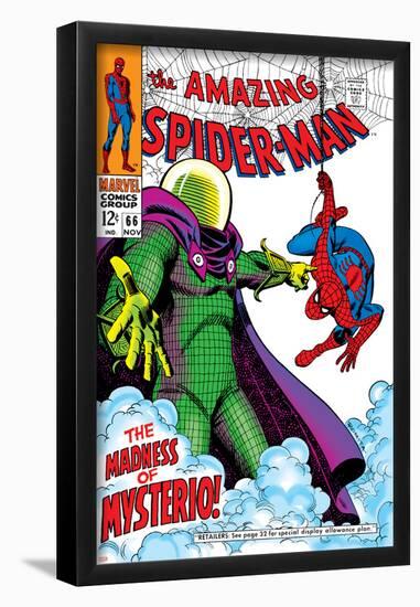 The Amazing Spider-Man No.66 Cover: Mysterio and Spider-Man Fighting-null-Framed Poster