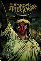 The Amazing Spider-Man No.666 Cover: Spider-Man Painted on the Statue of Liberty-Mike Del Mundo-Lamina Framed Poster