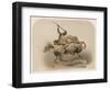 The Amazon, a Sculpture by Kiss Berlin of an Amazon Woman Spearing a Li-null-Framed Art Print