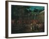 The Ambassadorial Delegation Passing Through the Second Courtyard of the Topkapi Palace, 1720s-Jean-Baptiste Vanmour-Framed Giclee Print