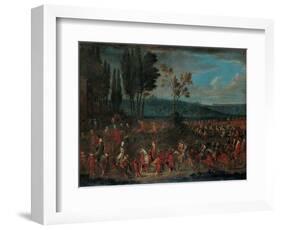 The Ambassadorial Procession, 1720s-Jean-Baptiste Vanmour-Framed Giclee Print