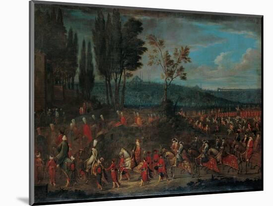 The Ambassadorial Procession, 1720s-Jean-Baptiste Vanmour-Mounted Giclee Print