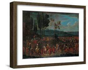 The Ambassadorial Procession, 1720s-Jean-Baptiste Vanmour-Framed Giclee Print