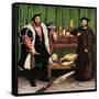 The Ambassadors, 1533-Hans Holbein the Younger-Framed Stretched Canvas