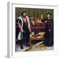 The Ambassadors, 1533-Hans Holbein the Younger-Framed Giclee Print