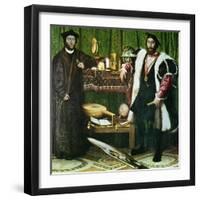 The Ambassadors, 1533-Hans Holbein the Younger-Framed Giclee Print