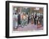 The Ambassadors of Abyssinia Visiting the Élysée Palace, 1898-F Meaulle-Framed Giclee Print