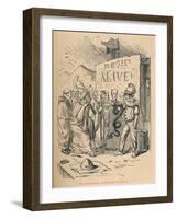 'The Ambassadors purchasing Aesculaplus', 1852-John Leech-Framed Giclee Print