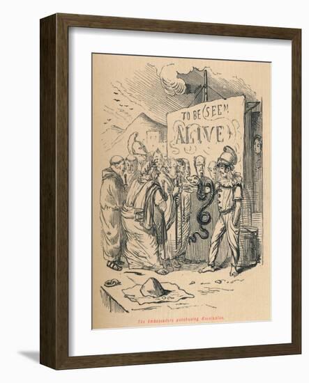 'The Ambassadors purchasing Aesculaplus', 1852-John Leech-Framed Giclee Print