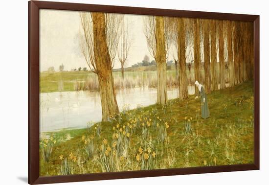 The Amber Vale, a Host of Golden Daffodils-John George Sowerby-Framed Giclee Print