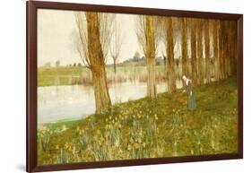 The Amber Vale, a Host of Golden Daffodils-John George Sowerby-Framed Giclee Print