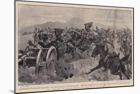 The Ambush at Koorn Spruit, a Gun Team Running Amok-John Charlton-Mounted Giclee Print