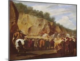 The Ambush, C. 1646-56 (Oil on Canvas)-Aniello Falcone-Mounted Giclee Print