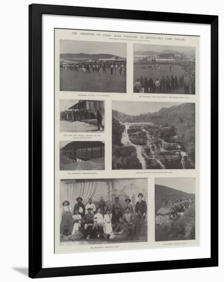 The Amenities of Exile, Boer Prisoners at Diyatalawa Camp, Ceylon-null-Framed Giclee Print