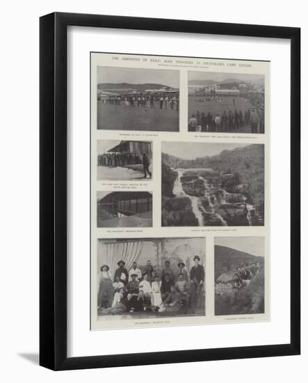 The Amenities of Exile, Boer Prisoners at Diyatalawa Camp, Ceylon-null-Framed Giclee Print