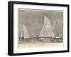 The America Cup Challenger, Shamrock II in a Trial with Shamrock I-Charles Edward Dixon-Framed Giclee Print