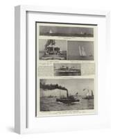 The America Cup Contest as Seen Through the Camera-null-Framed Giclee Print