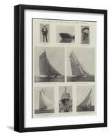 The America Cup, the Yachts and their Captains-null-Framed Giclee Print