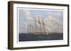 The America's Cup 1871 'Columbia Leading Livonia'-John Sutton-Framed Giclee Print