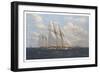 The America's Cup 1871 'Columbia Leading Livonia'-John Sutton-Framed Giclee Print
