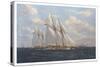 The America's Cup 1871 'Columbia Leading Livonia'-John Sutton-Stretched Canvas