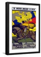 The American Ambulance in Russia, c.1917-A. O. Maksimov-Framed Giclee Print