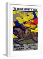 The American Ambulance in Russia, c.1917-A. O. Maksimov-Framed Giclee Print