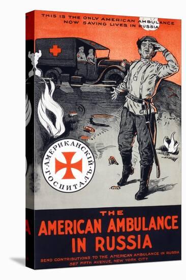 The American Ambulance in Russia, C.1917-null-Stretched Canvas