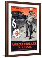 The American Ambulance in Russia, C.1917-null-Framed Giclee Print