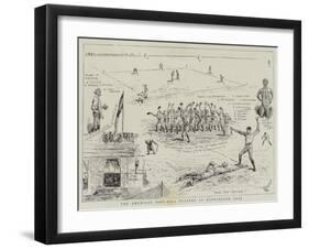 The American Base-Ball Players at Kennington Oval-Alfred Chantrey Corbould-Framed Giclee Print