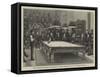 The American Billiard Tournament, Joseph Bennett and S W Stanley Playing-null-Framed Stretched Canvas