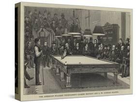 The American Billiard Tournament, Joseph Bennett and S W Stanley Playing-null-Stretched Canvas