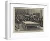 The American Billiard Tournament, Joseph Bennett and S W Stanley Playing-null-Framed Premium Giclee Print