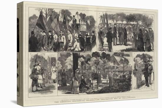The American Centennial Celebration, Decoration Day at Philadelphia-Joseph Nash-Stretched Canvas
