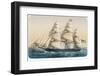 The American Clipper Ship "Challenge" of New York-Lebreton-Framed Photographic Print